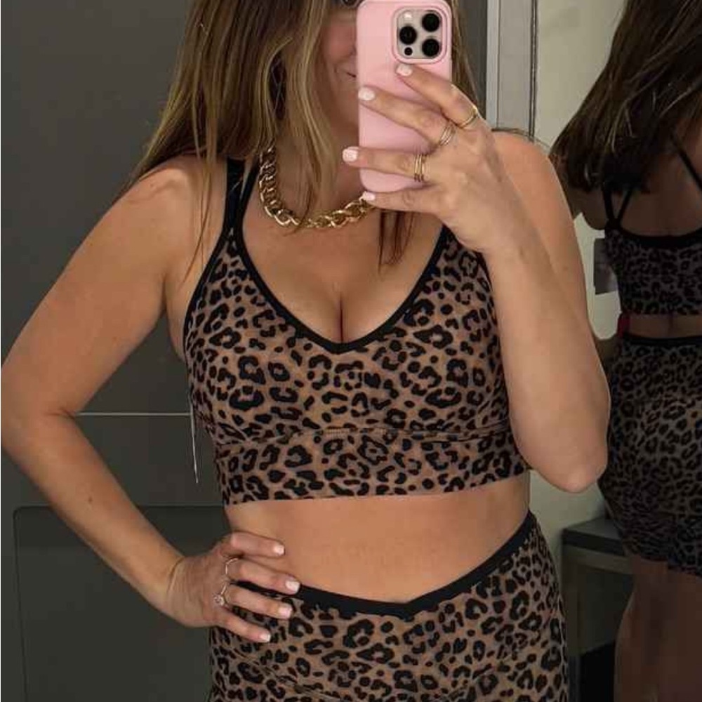 Leopard / cheetah Print sports bra